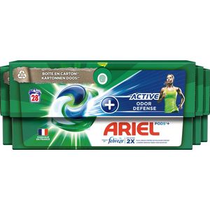 Ariel Wasmiddel Pods + Actieve Geurbestrijding - 4 X 28 Wasbeurten - Voordeelverpakking
