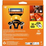 Gillette - Fusion5 - Navulmesjes - 14 Stuks - Voor Mannen