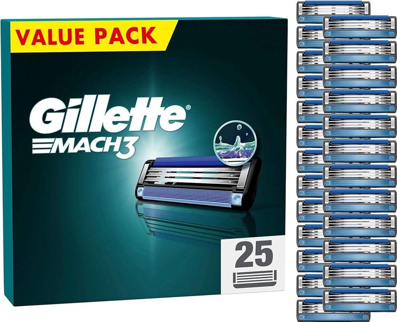 Gillette - Mach3 - Scheermesjes - 25 Navulmesjes