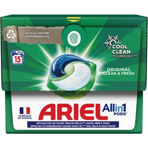 4x Ariel All-in-1 Pods Wasmiddelcapsules Original 15 stuks
