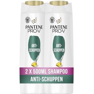 Pantene Pro-V Anti-roos Shampoo Duo Pack, Pro-V-formule + antioxidanten, voor alle haartypes, 2 x 500 ml
