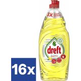 Dreft Platinum Quickwash Afwasmiddel Lemon (16 flessen van 625 ml)