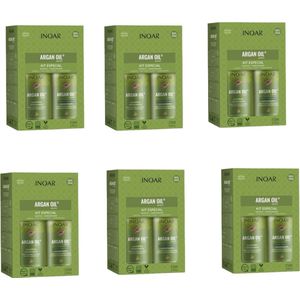 6 X 250 ML Inoar Argan 2x250ml Shampoo&Conditioner KIT
