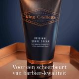 King C. Gillette Originele Scheercrème - Voor Een Scheerbeurt Van Barbierkwaliteit - 175ml