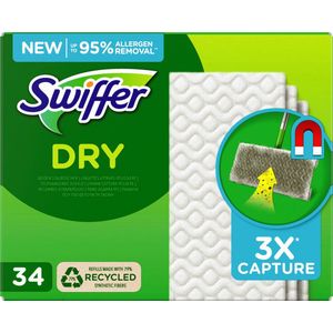 Swiffer Dry Vloerreiniger Stofdoeken Navulling 34st | Schoonmaakmiddel