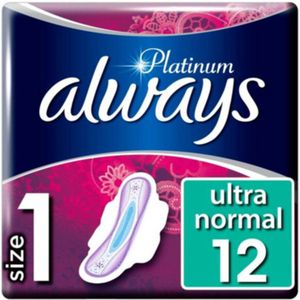 Always Platinum - Maandverband - Met Vleugels - 12 Stuks