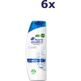 6x Head & Shoulders Shampoo - Classic Clean 500 ml