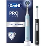 Oral-B Pro Series 1 - Blauwe En Zwarte - Elektrische Tandenborstels - Ontworpen Door Braun