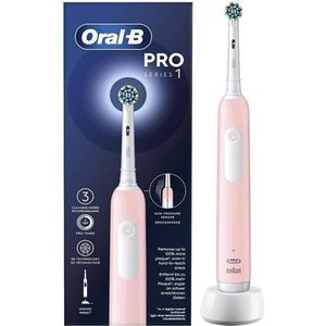 Oral-B Pro Series 1 elektrische tandenborstel, roze, 1 borstel, ontworpen door Braun