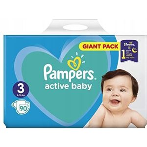 Pampers Active Baby Size 3 wegwerpluiers 6-10 kg 90 st