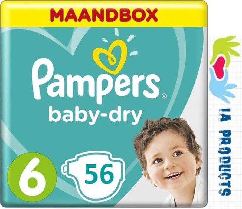 Pampers - Active Baby - Luiers - 56 Stuks - Volledige Dag Lekbescherming