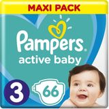 Pampers - Active Baby - Wegwerpluiers - 66 Stuks