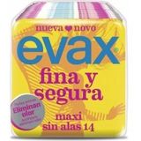 Maxi Maandverband zonder vleugels FINA & SEGURA Evax (13 uds)