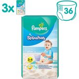Pampers Splashers Wegwerpbare Zwemluiers - Maat 3-4 (6-11 kg) - 36 stuks - Voordeelverpakking