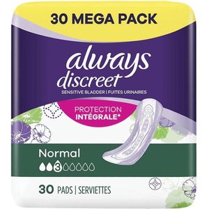 Always Discreet Voor Urineverlies 3 Normal - 30 pads