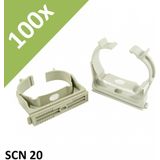 Fischer, clip clamp, SCN 20, clamp, pipe clamp, 1262 VE 100 pieces - 1) 100x SCN 20