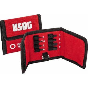 U04580313 - USAG 1/4"" SET MET GRIP BITS VOOR BESCHADIGDE ZESKANTSCHROEVEN (9-DELIG) Korting  Nieuw
