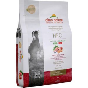 Almo Nature HFC Dog M-L. Droogvoer voor volwassen honden, middelgrote en grote maten met verse zalm. 8 kg