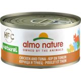 Almo Nature HFC Natural Kattenvoer Nat Blikje Kip & Tonijn 70 gr