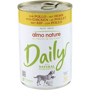 Almo Nature - Daily Dog - Natvoer - 12 x 400 g - Natuurlijke Ingrediënten