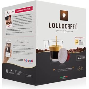 LOLLO CAFFÈ - PASSIONESPRESSO CLASSICO - Box 100 NESPRESSO COMPATIBELE CAPSULES 5.5g