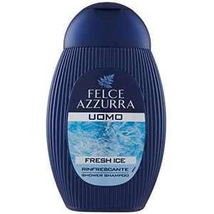 Felce Azzurra Man Fresh Ice 2-in-1 douchegel met menthol voor de frisse geur, per stuk verpakt (1x 250 ml)