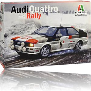 Italeri 3642 kunststof model voor montage, auto, Audi Quattro Rally, modelset, schaal 1:24