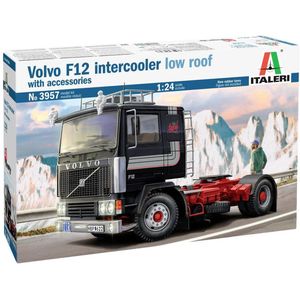 1:24 Italeri 3957 Volvo F12 Intercooler Low Roof Truck Plastic Modelbouwpakket