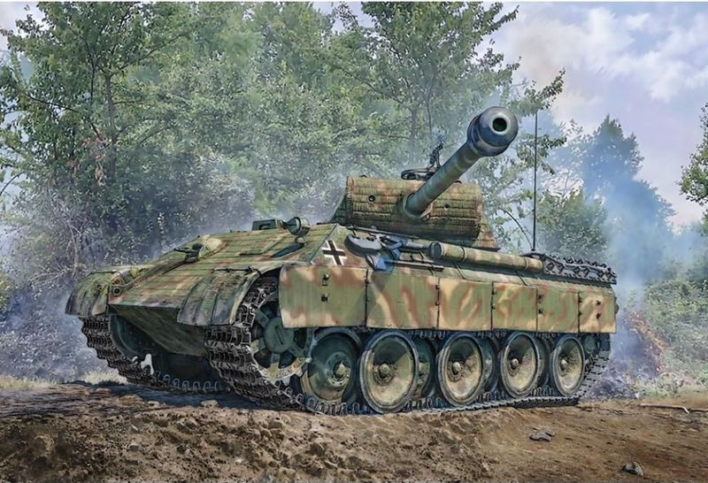 Italeri V Panther AUSF 7018 1:72 Pz.Kpfw. A - Modelbouw, bouwpakket, modelbouw, doe-het-zelf, hobby, collage, kunststof bouwset, detailgetrouw, tankset, militair,