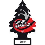 Arbre Magique - Sport - Luchtverfrisser - Zwart - Karton
