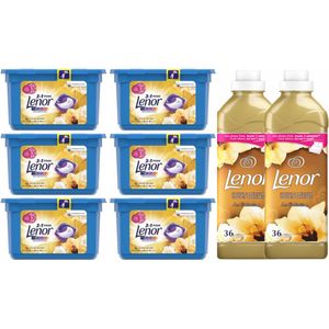 Lenor Gouden Orchidee Set 6x waspods - 2x wasverzachter