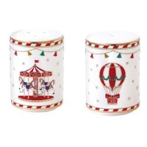 Easy Life – Easy Life vuile en pepe set in Porcellana in de kleur Box Regalo Linea Christmas Wonderland R1333#Chwo