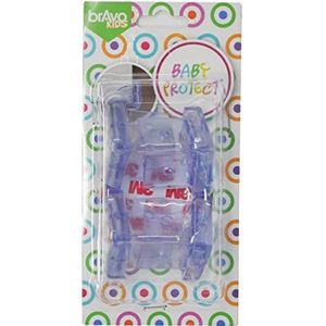 Bravo kids E0974002 randbescherming, zelfklevend, transparant, 4 stuks, standaard, 4 stuks
