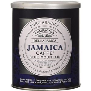 Caffè Corsini - Compagnia dell'Arabica Jamaicaanse Blue Mountain Speciality Coffee uit Jamaica voor espresso en mokka, intens en fruitig, 250 g blik