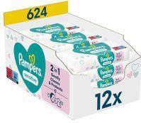Pampers Sensitive Baby-Feuchttücher, 12 Packungen = 624 Feuchttücher St