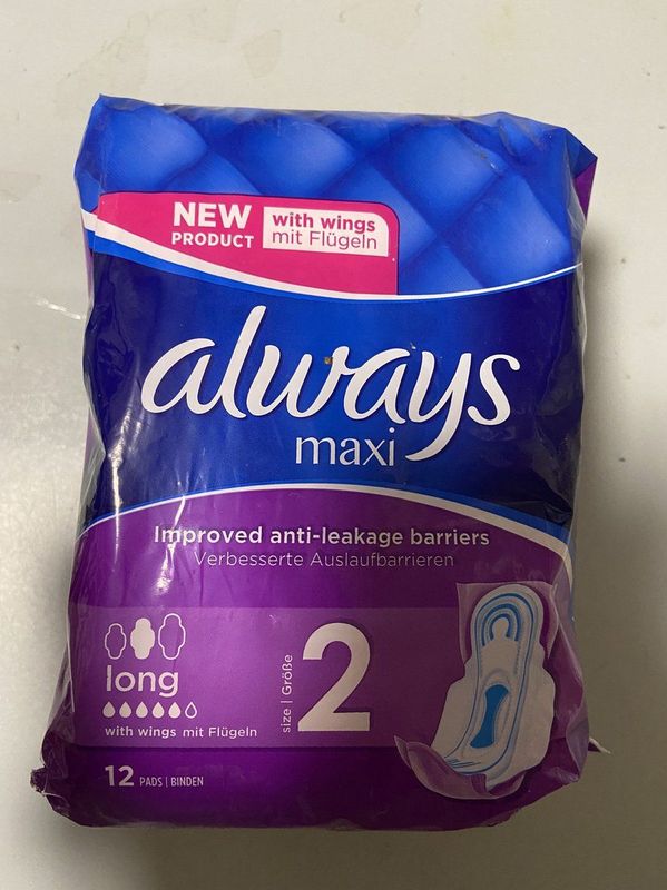 Always - Maxi - Maandverband - Lang met Vleugels - 12 Stuks