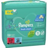 Pampers - Fresh Clean - Billendoekjes - Navulpak 4x52