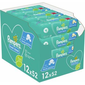 Pampers - Fresh Clean - Billendoekjes - 624 Stuks - Milde Reiniging