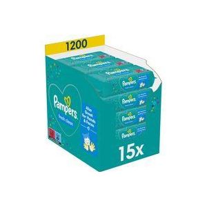 Pampers Fresh Clean -  Vådservietter til baby, Dermatologisk testet, Allergivenlig, Neutral pH, Parfumefri