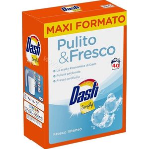 Dash - Simply Puur & Fresh - Waspoeder - Wasmiddel - 2,6kg - 40 Wasbeurten