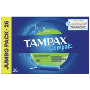 Tampax Compak Super Jumbo Pack  26 stk.