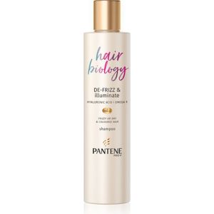 Pantene Hair Biology De-Frizz & Illuminate Shampoo voor Droog en Gekleurd Haar 250 ml