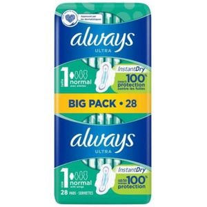 Always Maandverband Ultra Normal Plus Bigpack 28 Stuks