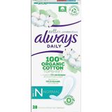 Always Dailies Cotton slip-inleggers normaal 28