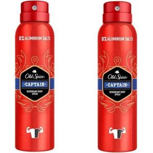 Old Spice - Captain - Deodorant Spray - 2x 150ml