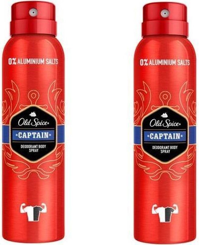 Old Spice - Captain - Deodorant Spray - 2x 150ml