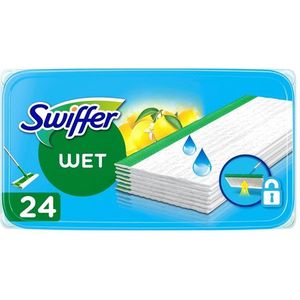 Swiffer Vochtige Vloerdoekjes - Vloerreiniger - Natte vloerdoekjes - 24 stuks