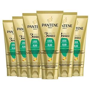 Pantene 3 Minute Miracle Conditioner Glad & Zijdezacht - Voordeelverpakking - 6x200 ml