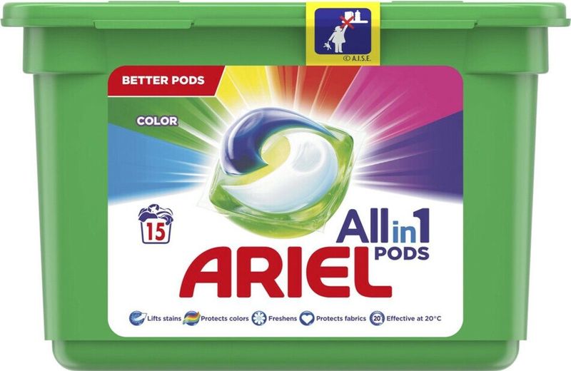 Ariel - Color All-in-1 Pods - Kleur Wasmiddel - Kwartaalbox 4 x 12 Wasbeurten - 48 Wasmiddelcapsules