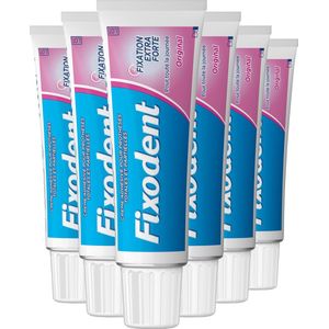 Fixodent Original Kleefpasta - Sterke Fixatie - Voordeelverpakking 6 x47 gram
